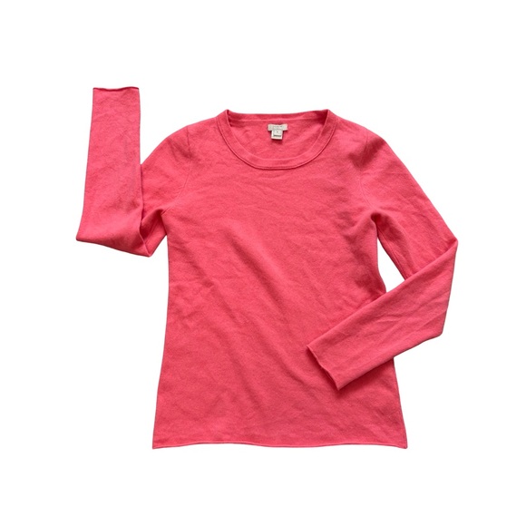 J. Crew Factory Coral Cashmere Sweater, Sz M - Picture 10 of 14